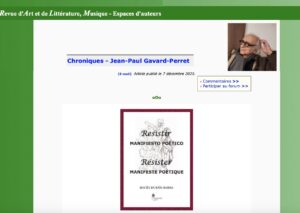 article-Resister-Manifeste-poetique-RALM-Jean-Paul-Gavard-Rocio-Duran-Barba